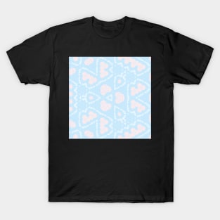 Kaleidoscope of Cute Pastel Coloured Leafs T-Shirt